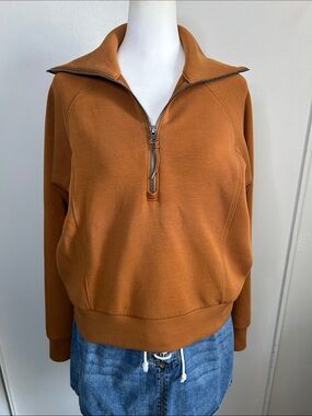 SPANX AirEssentials Half Zip Pullover Featuring Lightweight Soft Spacer Fabric
